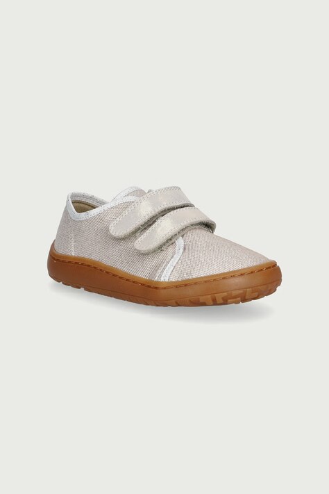 Froddo Papuče detské BAREFOOT CANVAS strieborné G1700440