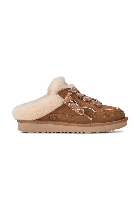 UGG Boty dětské semišové LOWMEL MULE hnědé 1180201K