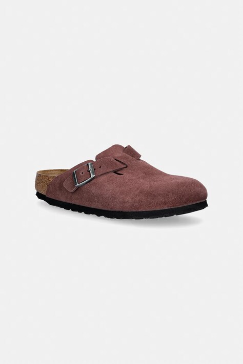 Birkenstock klapki mules dziecięce zamszowe Boston fioletowe 1032699.32.35