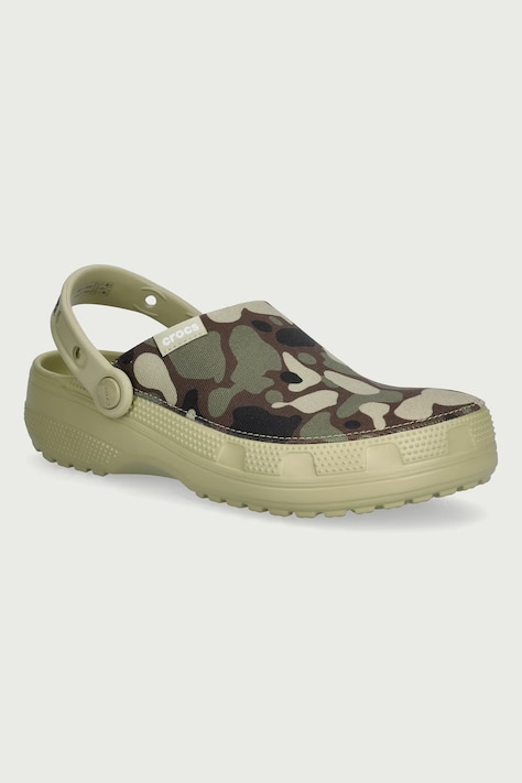 Crocs Klapki męskie Classic Crafted Camo Clog zielone 214046