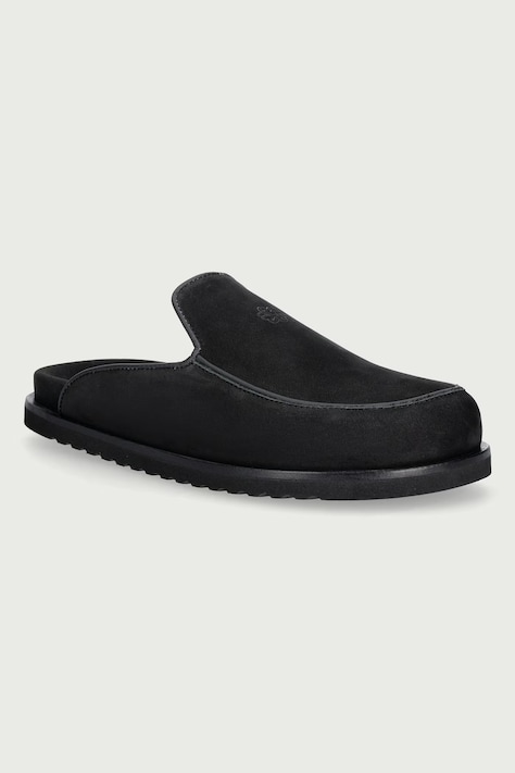 Filling Pieces Klapki mules męskie nubukowe czarne 122613332235