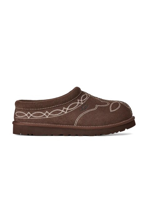 UGG Papuče za žene od brušene kože M Tasman Western smeđe 1182262.BCDR