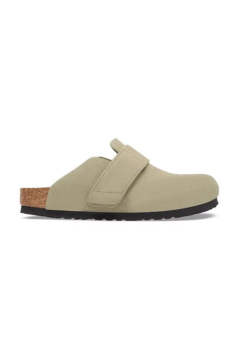 Birkenstock Loma LEVE klapki mules męskie zamszowe zielone 1032422