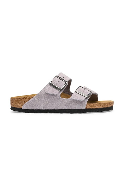 Birkenstock σαγιονάρες Ανδρικές σουέτ Arizona Suede Leather μωβ 1032723