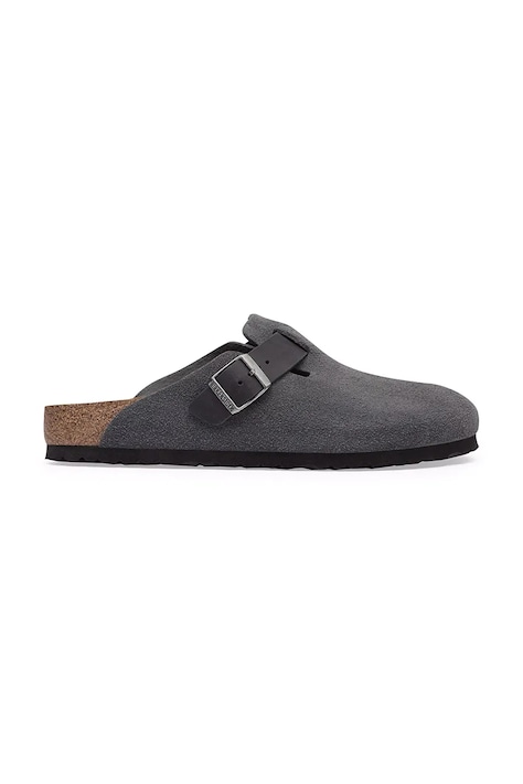 Birkenstock σαγιονάρες mules Ανδρικές σουέτ Boston Mixed Leather γκρί 1032471