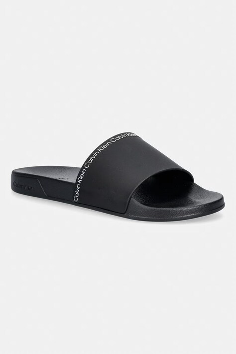 Calvin Klein natikače za muškarce ESS SLIDE INSTITUTIONAL CV crne HM0HM02108