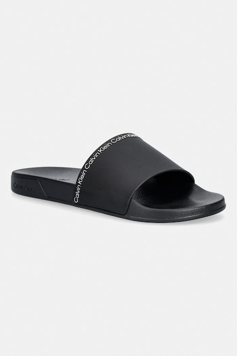 Calvin Klein natikače za muškarce ESS SLIDE INSTITUTIONAL CV crne HM0HM02108