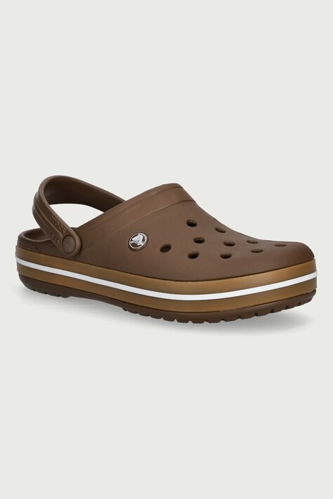 Crocs Klapki mules Crocband Gum Clog brązowe 212756