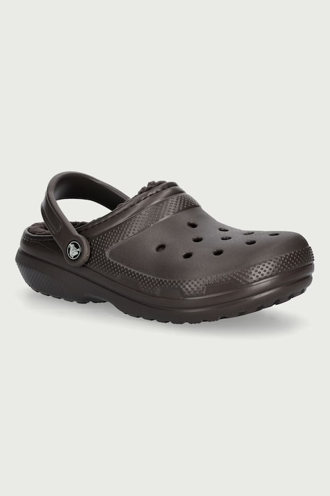 Crocs Kapcie Classic Lined Clog brązowe 203591