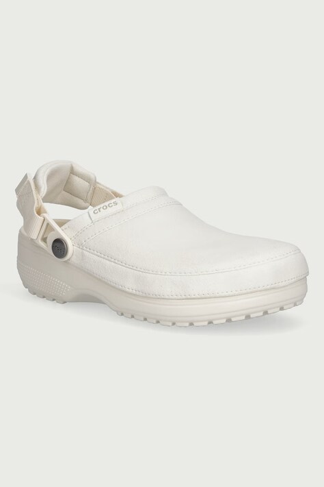 Crocs Klapki Classic Crafted Vegan Suede Clog beżowe 211930