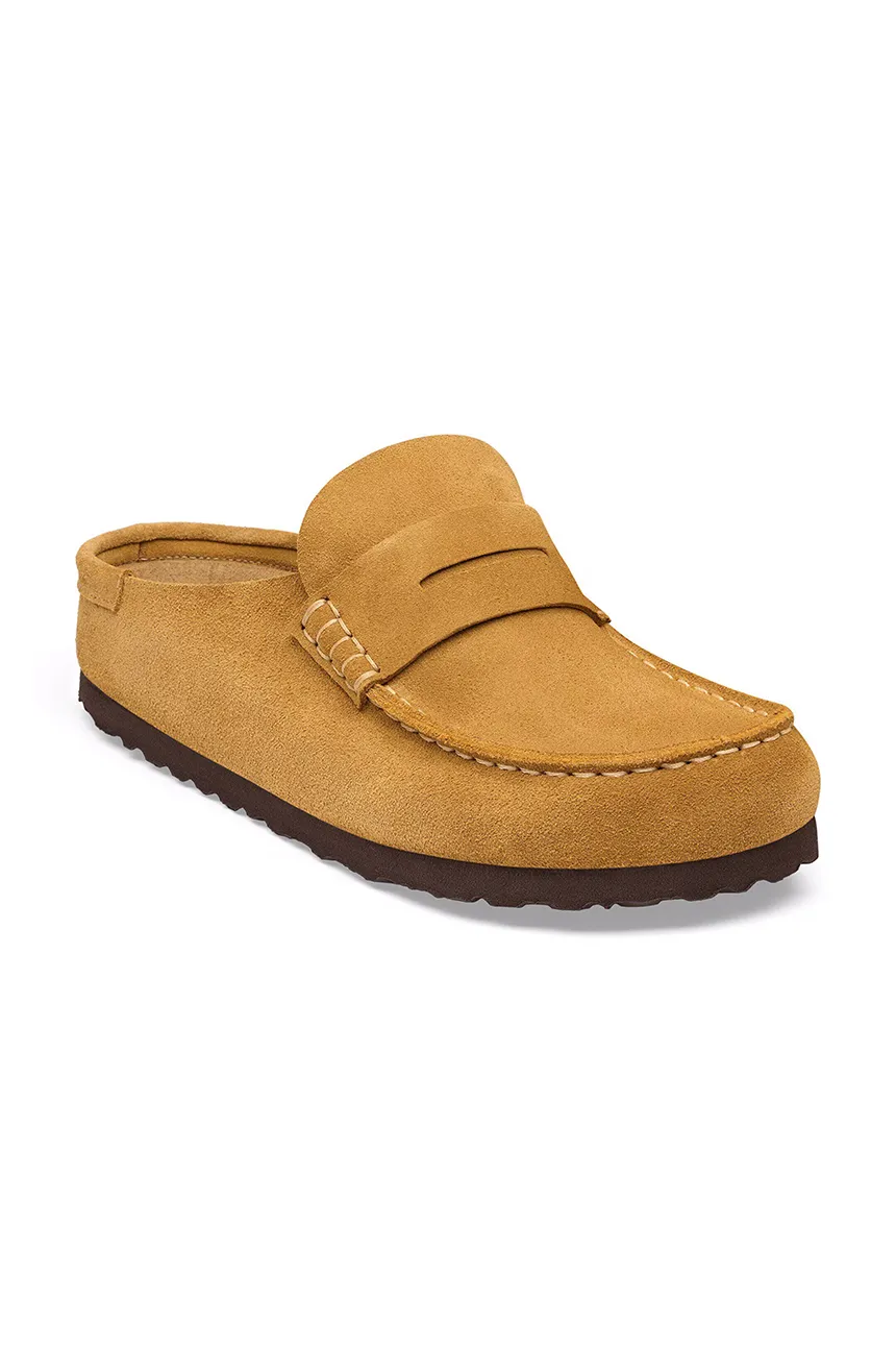 Birkenstock шльопанці мюлі замшеві Naples Wrapped Suede Leather — AW26-KLUZZ2, коричневий — фото 2
