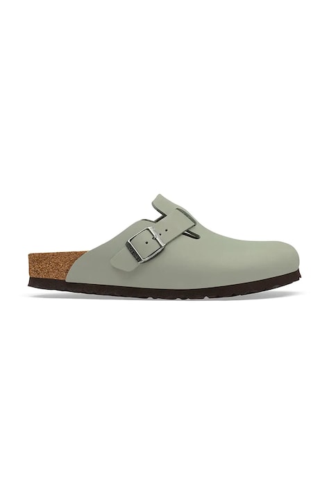 Birkenstock шлёпанцы мюли кожаные Boston Oiled Leather бирюзовые 1032812