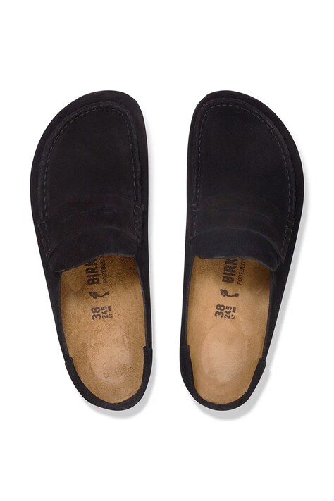 Birkenstock шльопанці мюлі замшеві Naples Wrapped Suede Leather — AW26-KLUZZO, чорний — фото 5
