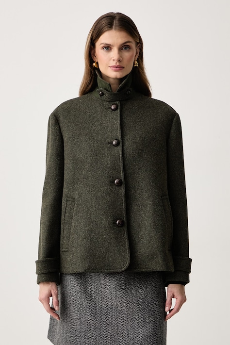 Weekend Max Mara Bosmanka damska z wełną WKSDIORAMA zielona 2625086016