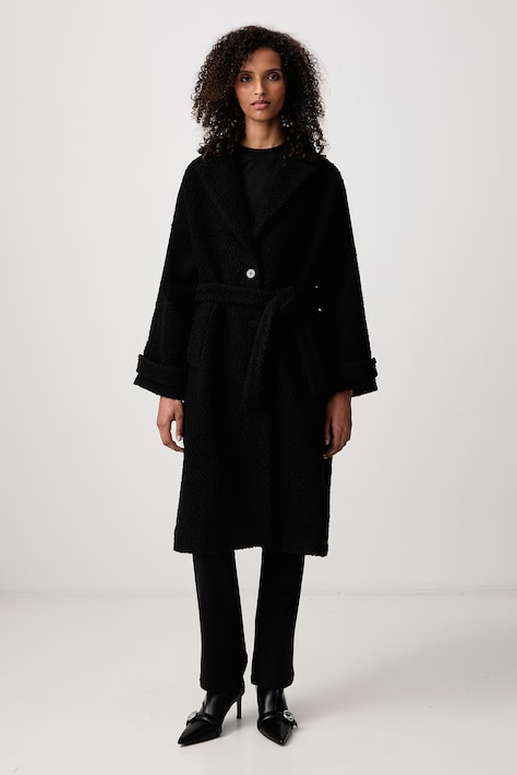 Maison Kitsuné Kaput s vunom za žene crni MRWWQ00WM2038