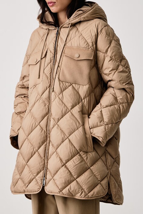Weekend Max Mara Kurtka puchowa damska WKDFIDATO beżowa 2625496022600