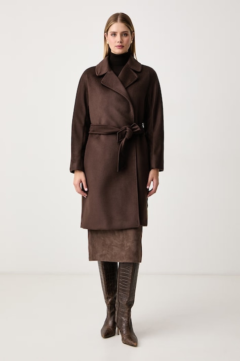 Weekend Max Mara Пальто для женщин из шерсти WKDPEDALE коричневое 2625016092600