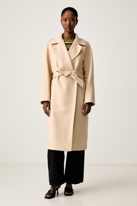 Weekend Max Mara kabát dámský vlněný WKDRESINA béžový 2625016021600