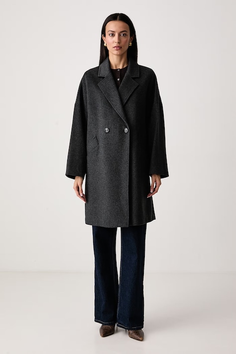 Joop! Płaszcz damski z wełną szary 30104885