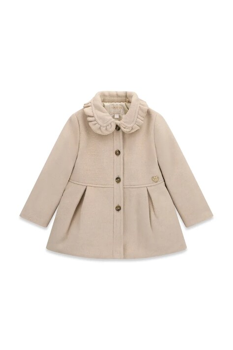 Guess Płaszcz dziecięcy beżowy K6BL05 W3966