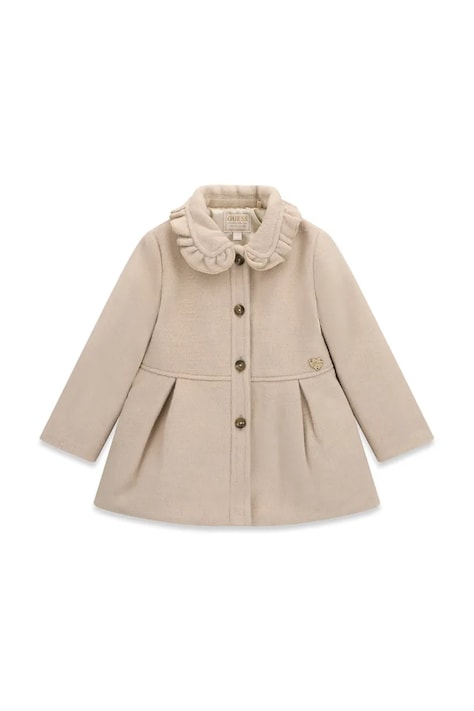 Guess Płaszcz dziecięcy beżowy K6BL05 W3966