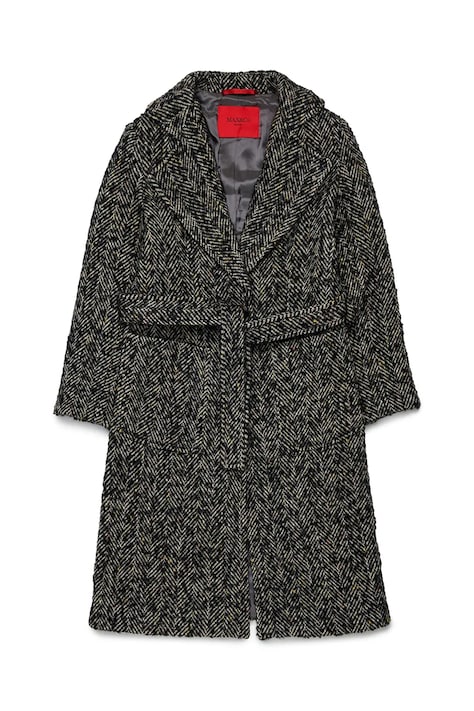 Max&Co. Παλτό παιδικό με μαλλί MAXJ1F JACKET μαύρο MX0001