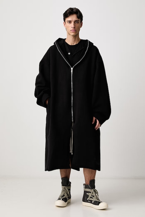 Rick Owens DRKSHDW Gimp palton din bumbac cu elastan pentru bărbați negru DU02F6968 HFP