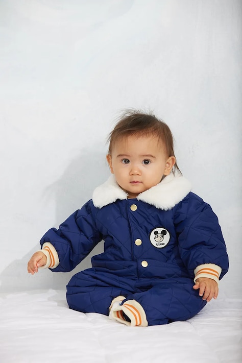 Mini Rodini kombinezon niemowlęcy niebieski 26710114