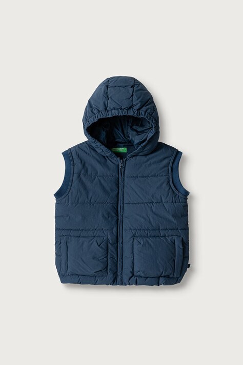 United Colors of Benetton Bezrękawnik dziecięcy granatowy 2IGGCJ015
