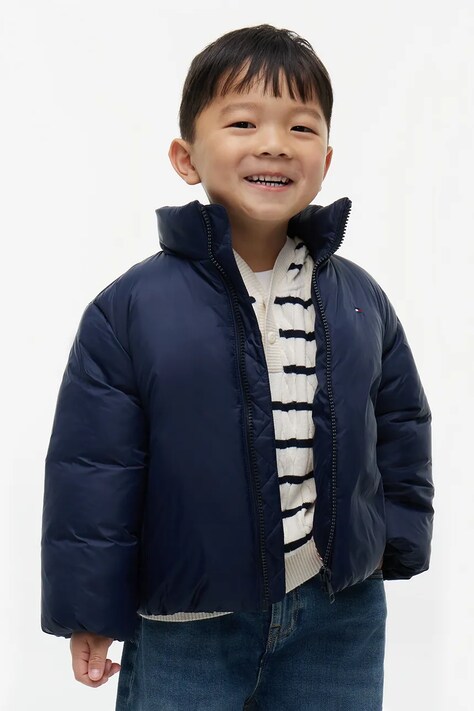 Tommy Hilfiger kurtka dziecięca granatowa KS0KS00783