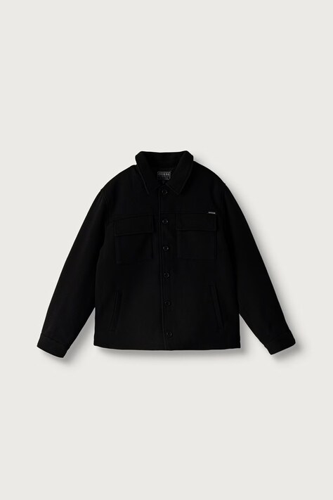 Guess Kurtka koszulowa dziecięca czarna L6BL07 W3955