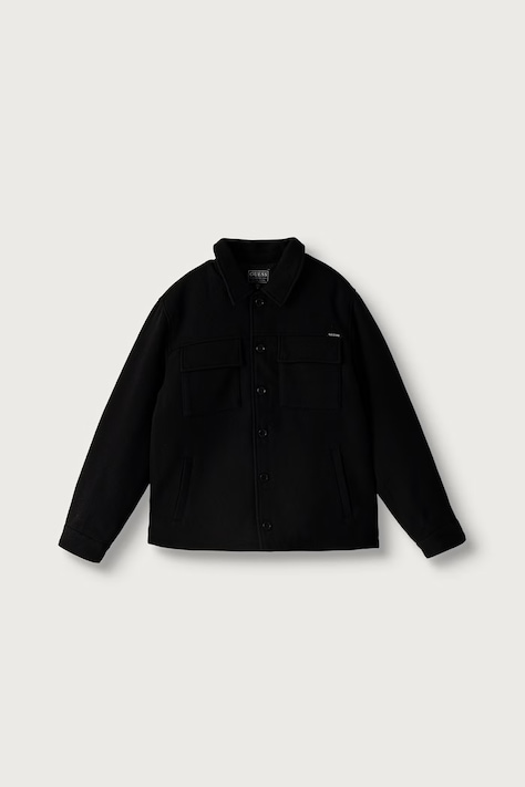 Guess Kurtka koszulowa dziecięca czarna L6BL07 W3955