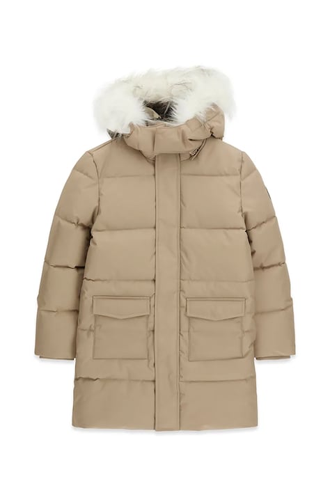 Guess Kurtka zimowa dziecięca beżowa L6BL05 W3951