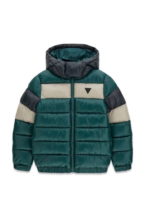 Guess Kurtka zimowa dziecięca turkusowa L6BL04 W3947