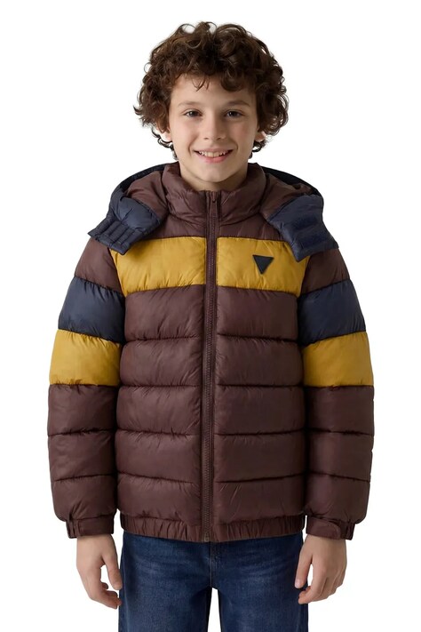 Guess Kurtka zimowa dziecięca brązowa L6BL04 W3947
