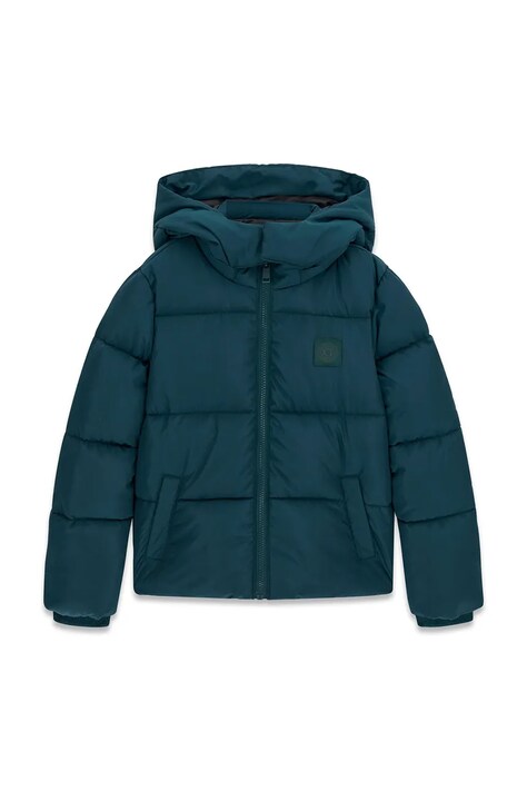 Guess Kurtka pikowana dziecięca turkusowa L6BL01 W3942