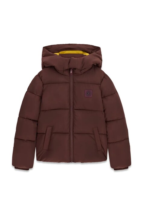 Guess Kurtka pikowana dziecięca brązowa L6BL01 W3942