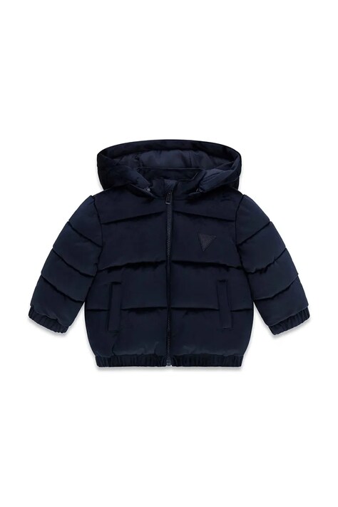 Guess Kurtka puchowa dziecięca granatowa I6BL02 W3896