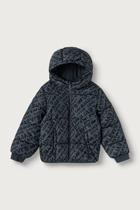 Levi's kurtka pikowana dziecięca HEAVY WEIGHT PUFFER szara 8ER929