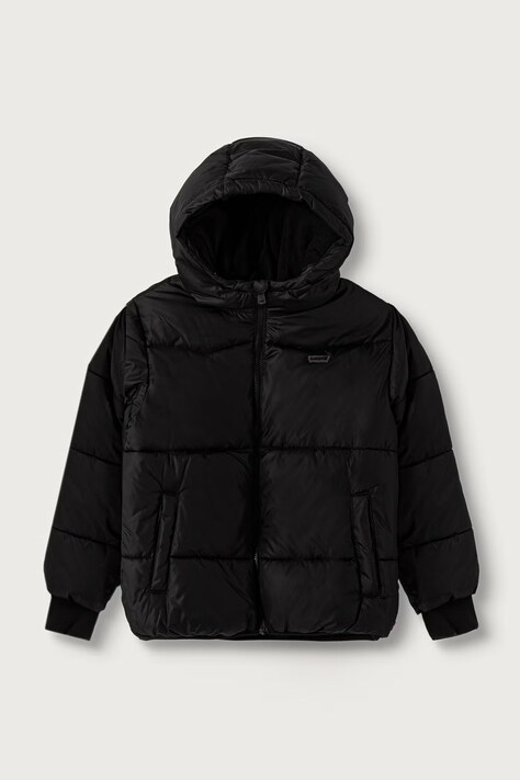 Levi's prešívaná bunda detská HEAVY WEIGHT PUFFER čierna 9ER929