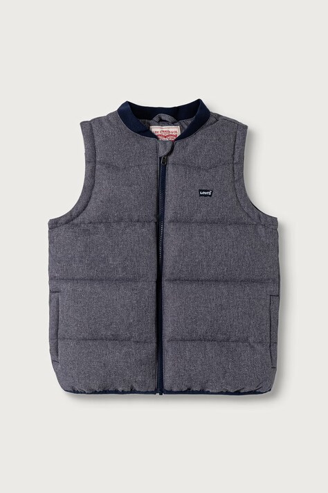 Levi's vesta detská BATWING EMB PUFFER VEST modrá 8ER931