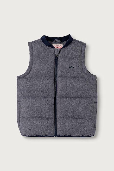 Levi's vesta detská BATWING EMB PUFFER VEST modrá 8ER931