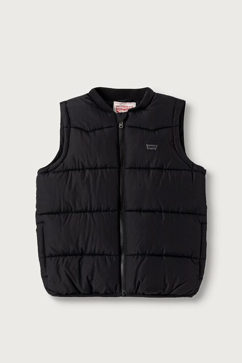 Levi's bezrękawnik dziecięcy BATWING EMB PUFFER VEST czarny 8ER931