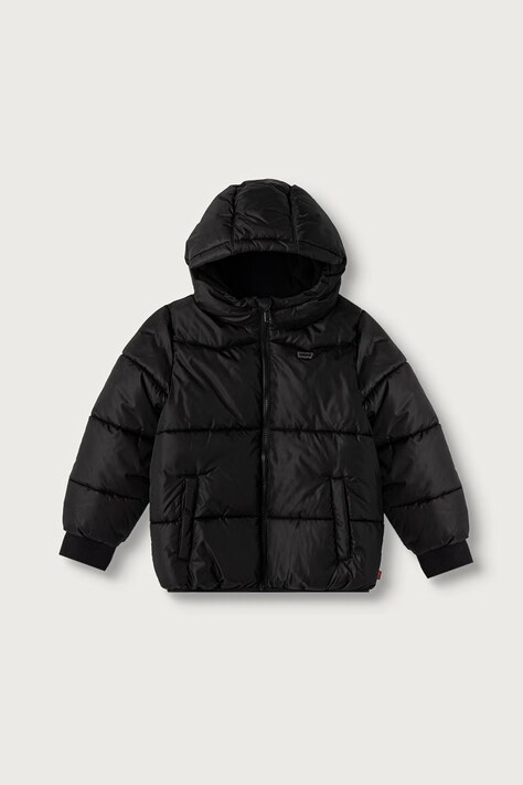 Levi's kurtka pikowana dziecięca HEAVY WEIGHT PUFFER czarna 8ER929