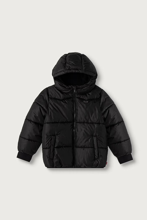Levi's Стьобана куртка дитяча HEAVY WEIGHT PUFFER чорна 8ER929