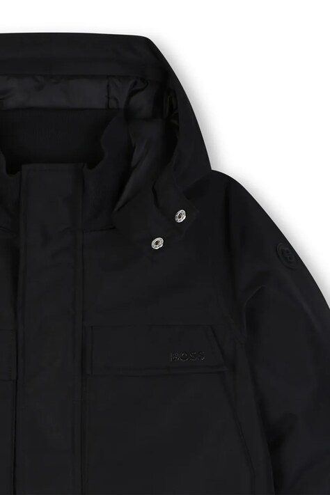 BOSS пухова куртка дитяча — AW26-KUBZUH, чорний — фото 3