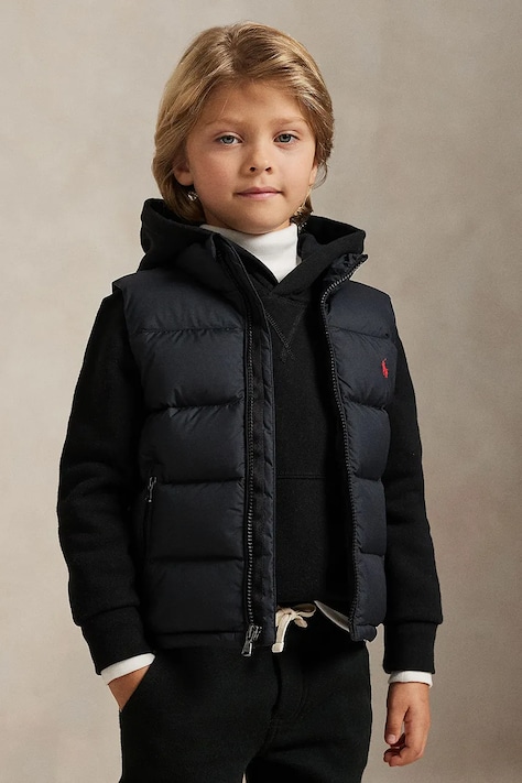 Polo Ralph Lauren pernati prsluk za djecu crni 322969863001