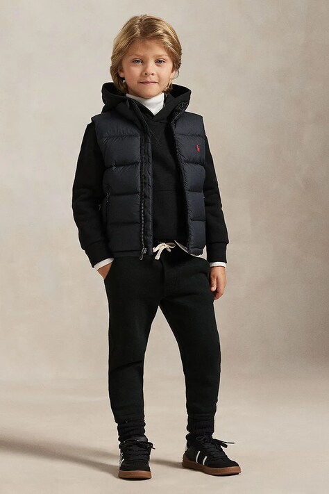 Polo Ralph Lauren пухова безрукавка дитяча — AW26-KUBZWN, чорний — фото 5