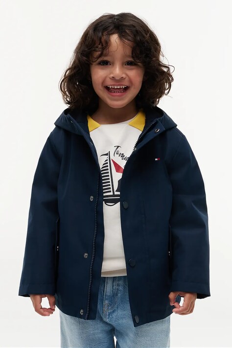 Tommy Hilfiger kurtka przejściowa dziecięca granatowa KS0KS00775