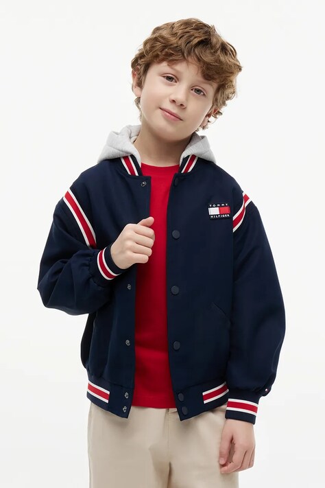 Tommy Hilfiger bomberka dziecięca granatowa KB0KB10571